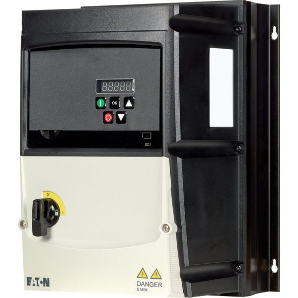 Variable frequency drive, 400 V AC, 3-phase, 24 A, 11 kW, IP66/NEMA 4X, Radio interference suppression filter, Brake chopper, 7-digital display assemb image 10