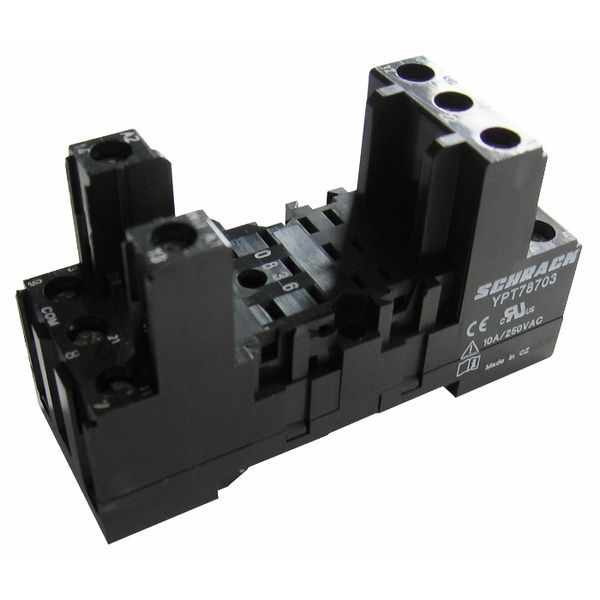 Socket for PT relays with screw type terminals 11-pole image 1