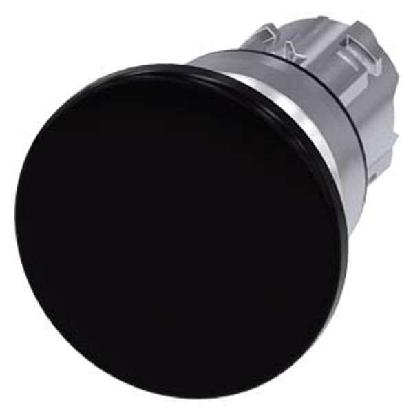 Mushroom pushbutton, 22 mm, round, metal, shiny, black, 40 mm, momentary 3SU1050-1BD10-0AA0-Z Y12 image 2