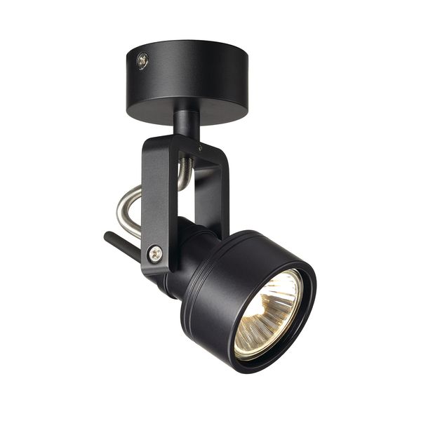 INDA SPOT GU10 wall and ceiling luminaire, black, max. 50W image 1