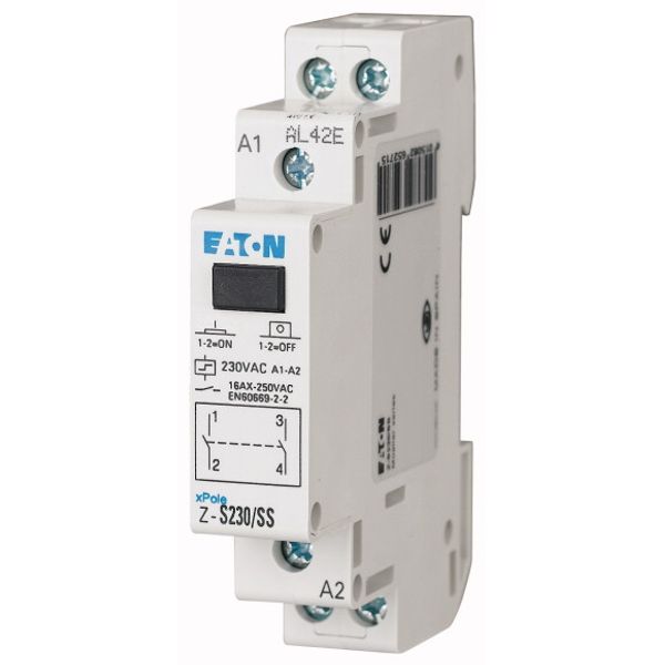 Impulse relay, 230AC, 2S, 16A, 50Hz, 1SU image 1