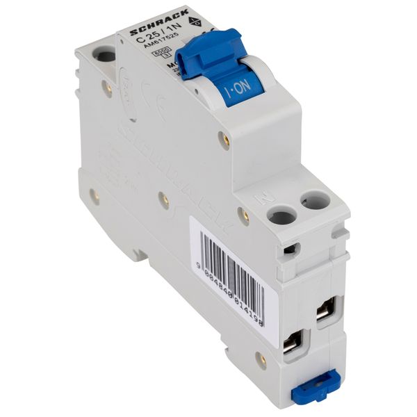 Miniature Circuit Breaker (MCB) AMPARO 6kA, C 25A, 1+N, 1MW image 3