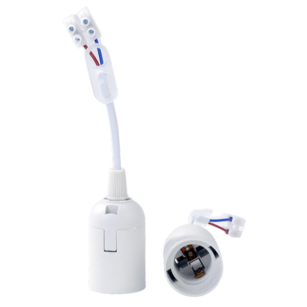 Screw Lamp Holder E27 White (50pcs Bag) THORGEON image 2