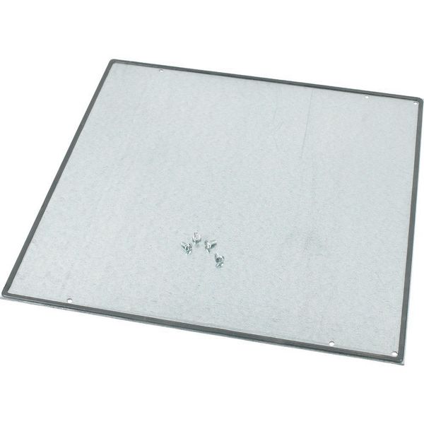 Bottom-/top plate, closed, for WxD = 650 x 800mm, IP55, grey image 2