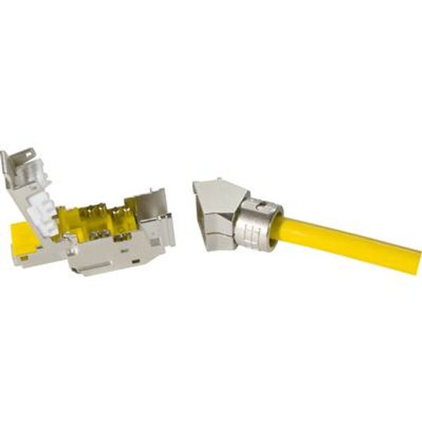 RJI MF RJ45 plug Cat6A, 8p IDC angl. 35° image 1