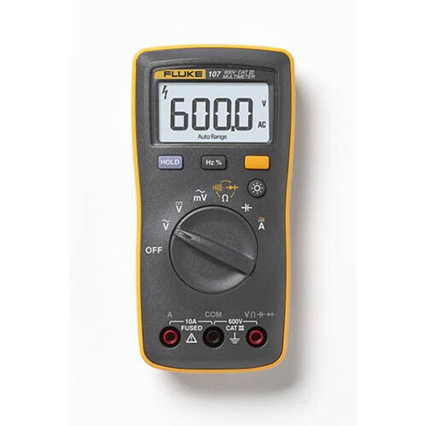 FLUKE-107 ESP Fluke 107 Palm-sized, CAT III Digital Multimeter image 1