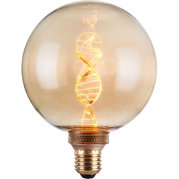 LED E27 Vintage DNA Globe G125x164 230V 110Lm 3.5W 818 AC Gold Dim image 1