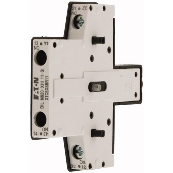 Auxiliary contact module, 2 pole, Ith= 10 A, 1 N/O, 1 NC, Side mounted, Screw terminals, DILM250 - DILH2600, SI image 3