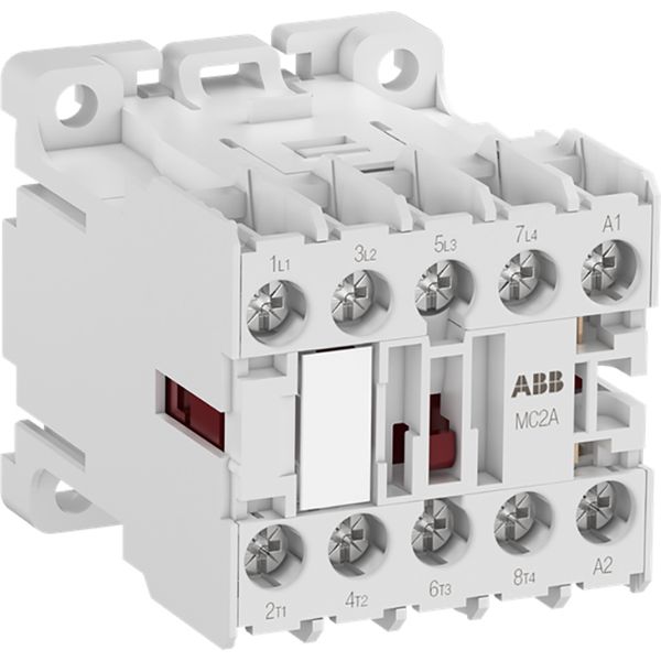 MC2A400ATJ Mini Contactor 50 Hz 110 ... 115 V AC - 4 NO - 0 NC - Screw Terminals image 1