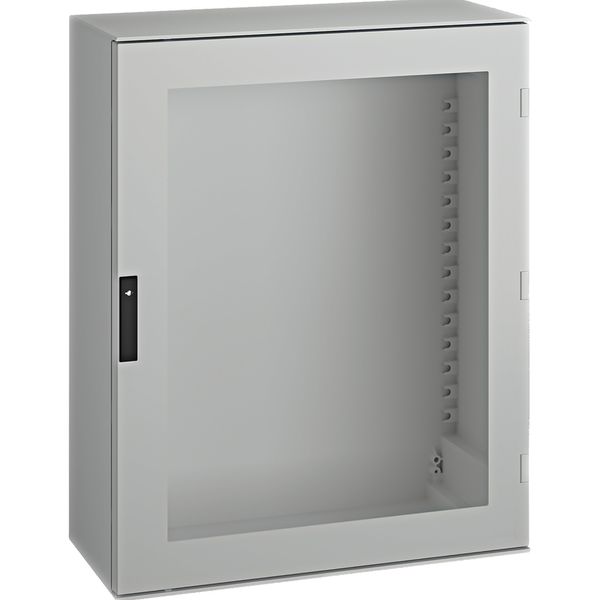 wall-mounting enclosure polyester monobloc IP66 H1056xW852xD350mm glazed door image 1