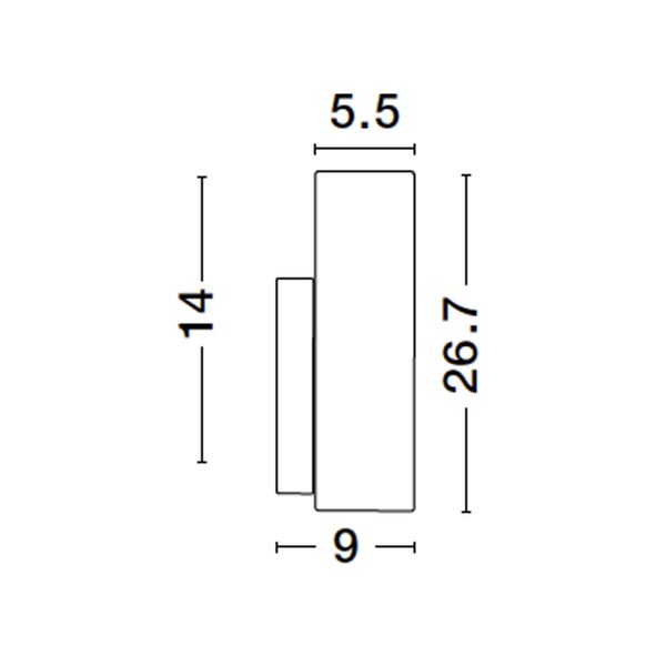 Sandy Black Aluminium & Opal Glass LED E14 1x5 Watt 230 Volt IP44 Bulb Excluded L: 5.5 W: 9 H1: 14 H2: 26.7 cm image 1