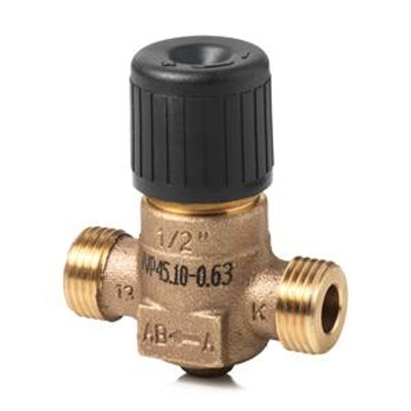 VVP45.10-0.63 - 2-port seat valve, external thread, PN16, DN10, kvs 0.63 image 1