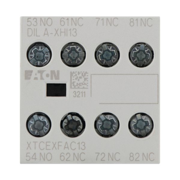 Auxiliary contact module, 4 pole, Ith= 16 A, 1 N/O, 3 NC, Front fixing, Screw terminals, DILA, DILM7 - DILM38 image 8