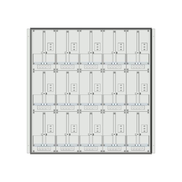Meter box insert 3-rows, 15 meter boards / 24 Modul heights image 1