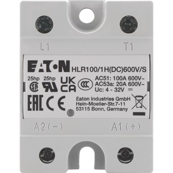 Solid-state relay, Hockey Puck, 1-phase, 100 A, 42 - 660 V, DC, high fuse protection image 11
