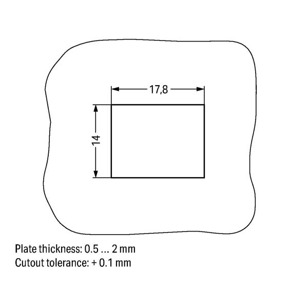 Snap-in socket 2-pole Cod. B gray image 5