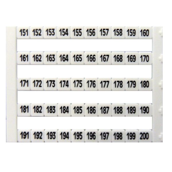 Marking tags Dekafix DY 5 printed from "151" to "200" (once) image 1