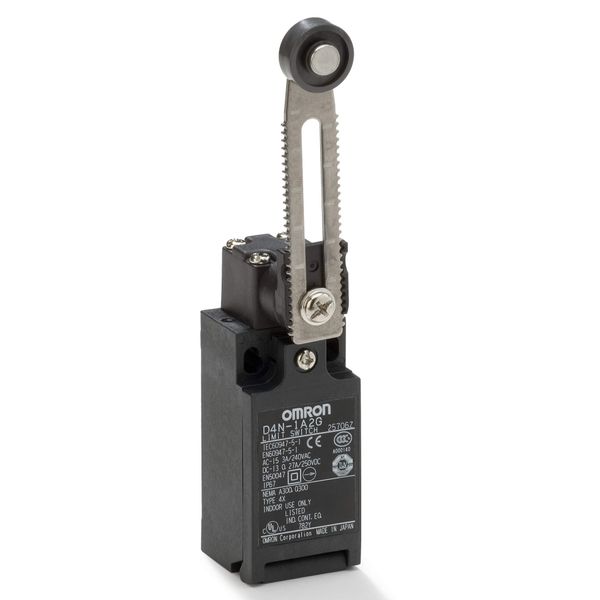 Limit switch, D4N, Pg13.5 (1-conduit), 1NC/1NO (snap-action), Adjustab image 2