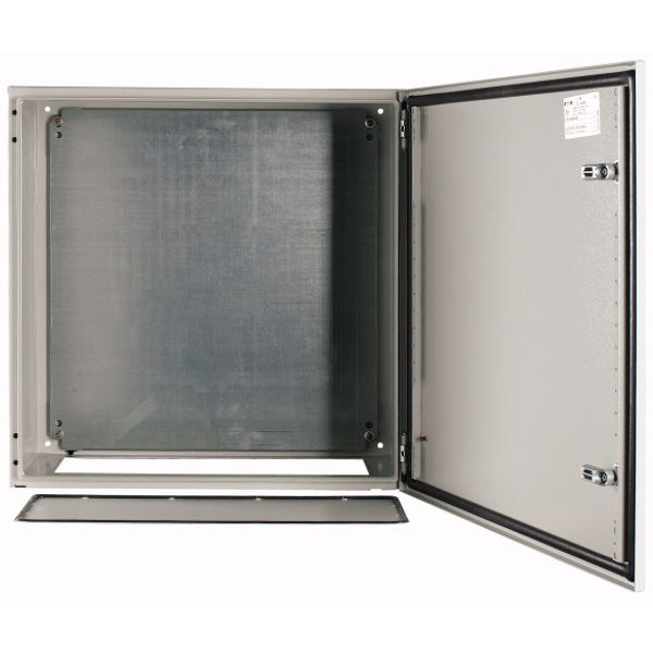 Wall enclosure with mounting plate, HxWxD=600x600x300mm image 1