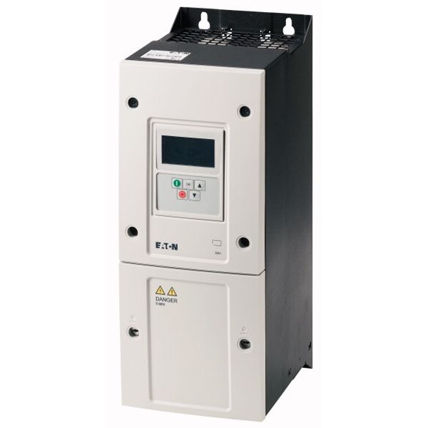 Variable frequency drive, 500 V AC, 3-phase, 34 A, 22 kW, IP55/NEMA 12, OLED display image 1