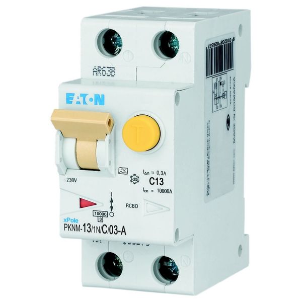 RCD/MCB combination, 13 A, 300 mA, MCB trip characteristic: C, 1p+N, RCD trip characteristic: A image 21