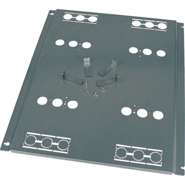 Mounting plate, +mounting kit, for NZM2, vertical, 4p, HxW=400x425mm image 4