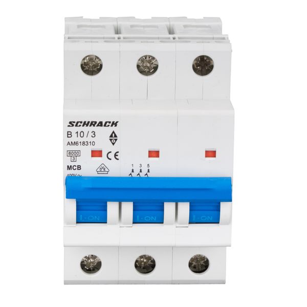Miniature Circuit Breaker (MCB) AMPARO 6kA, B 10A, 3-pole image 5