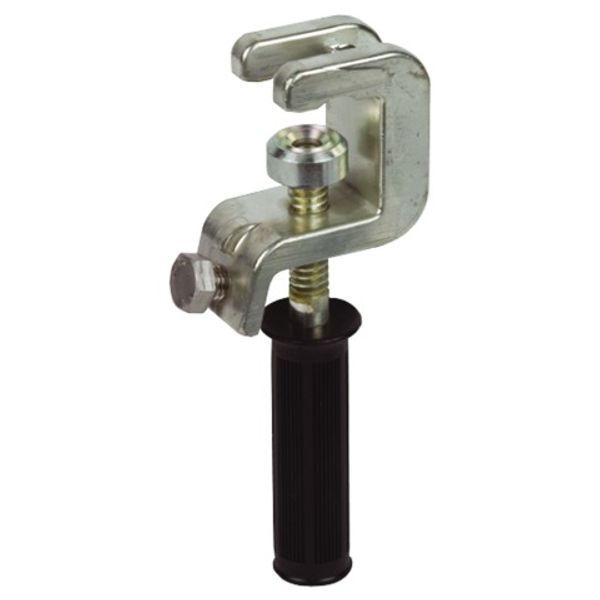 Universal clamp with insulated handle f. Fl/Rd -30mm and fixed ball po image 1