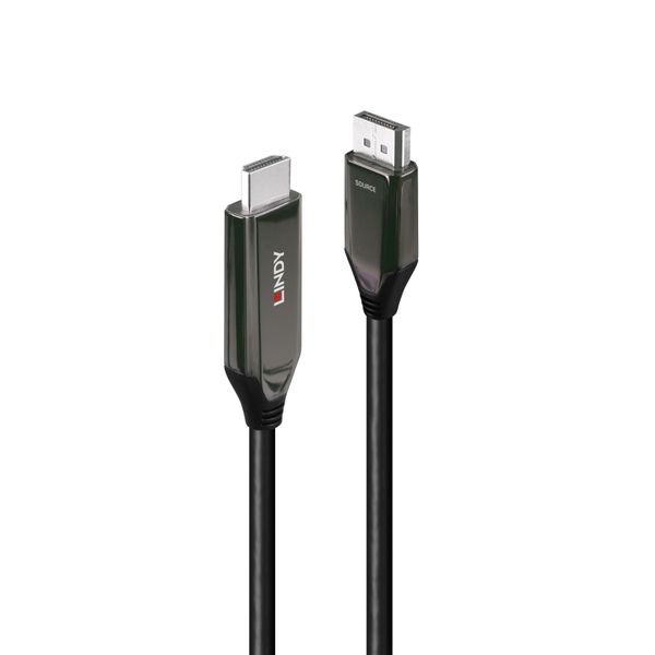 3m Active Display Port to HDMI 4K120Hz Adapter Cable Connects a single DisplayPort Device to a HDMI® Display with a maximum resolution of 4096x2160@120Hz / 7680x4320@60Hz image 1