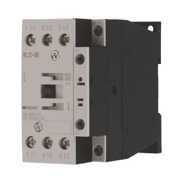 Contactor, 3 pole, 380 V 400 V 15 kW, 1 NC, RDC 24: 24 - 27 V DC, DC operation, Screw terminals image 9