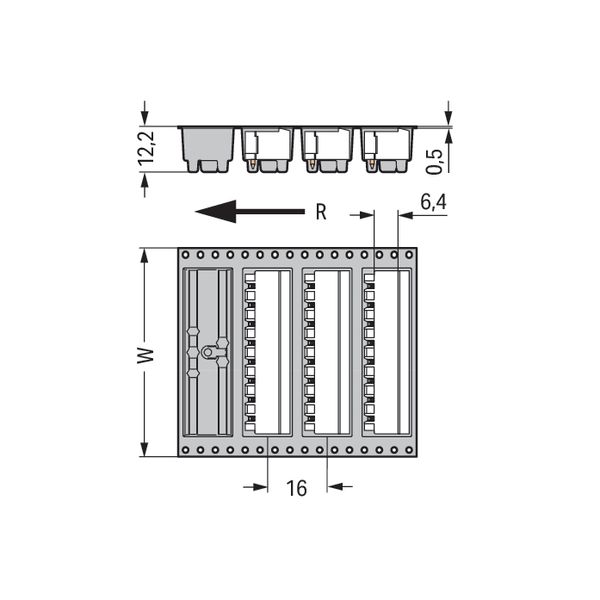 THR male header 1.2 x 1.2 mm solder pin angled black image 6