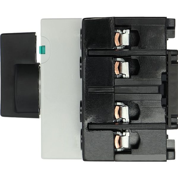 Switch-disconnector, DCM, 63 A, 4 pole, With black rotary handle and drive shaft, Vertical connection image 9