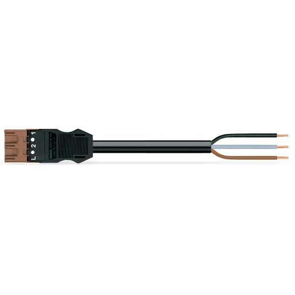 pre-assembled connecting cable Eca Plug/open-ended brown image 4