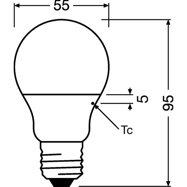 LED VALUE CLASSIC A 40 FR 4.9 W/6500 K E27 image 6