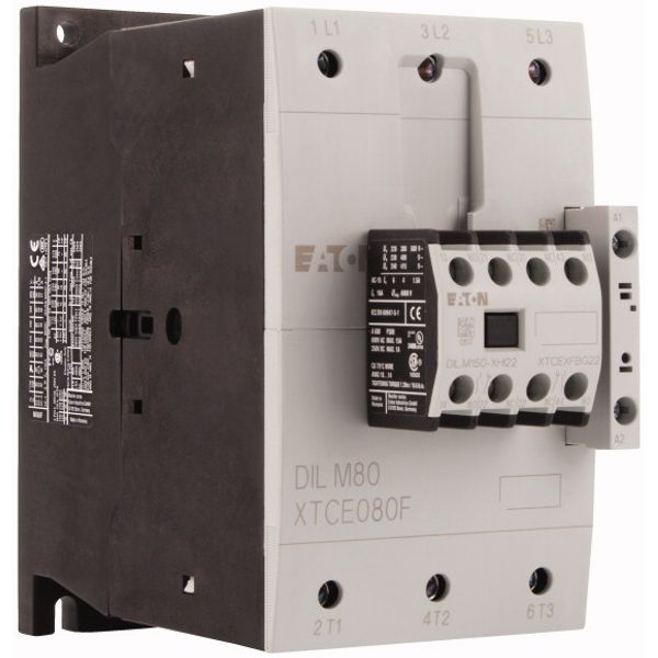 Contactor, 380 V 400 V 37 kW, 2 N/O, 2 NC, 400 V 50 Hz, 440 V 60 Hz, AC operation, Screw terminals image 4
