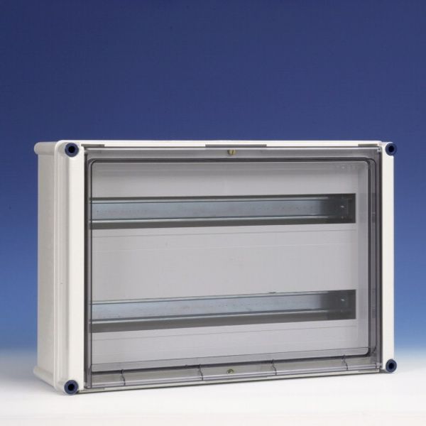 Encl. hinged cover+top head rail 2 slots, closed image 1