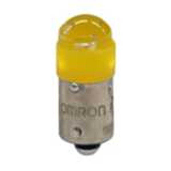 Pushbutton accessory A22NZ, Yellow LED Lamp 200/220/230 VAC image 1