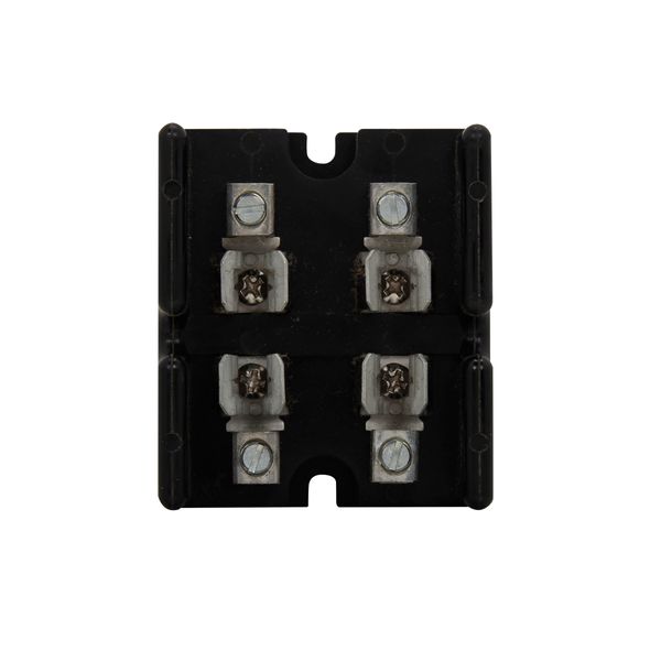 Eaton Bussmann series Class T modular fuse block, 300 Vac, 300 Vdc, 0-30A, Box lug, Two-pole image 1