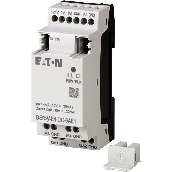 I/O expansion, For use with easyE4, 24 V DC, Inputs expansion (number) analog: 4, screw terminal image 9