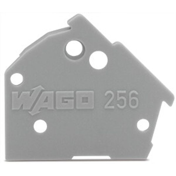 End plate;snap-fit type;1 mm thick;black image 2