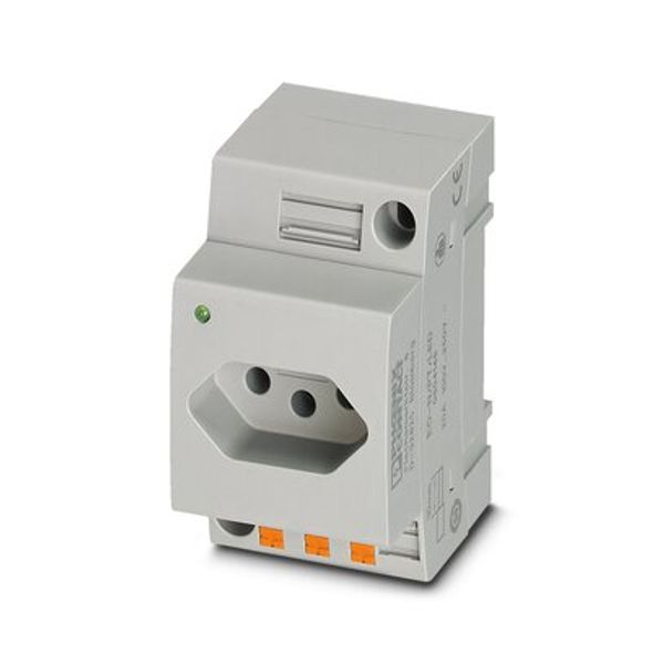 Socket outlet for distribution board Phoenix Contact EO-N/PT/LED 250V 10A AC image 1