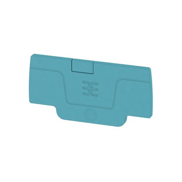 End plate (terminals), 52.76 mm x 2.1 mm, blue image 1