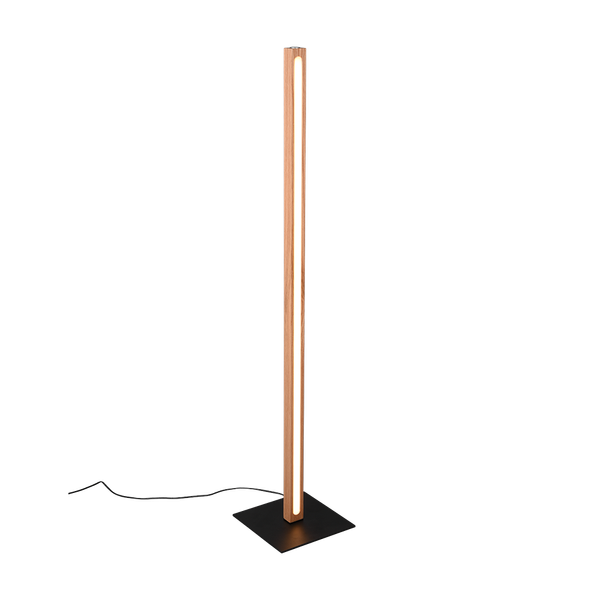 Bellari LED floor lamp wood image 1