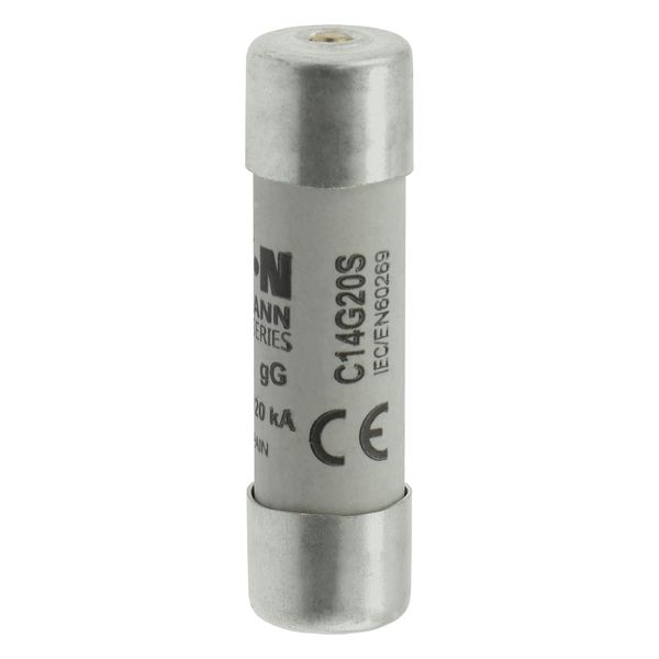 Fuse-link, LV, 20 A, AC 500 V, 14 x 51 mm, gL/gG, IEC, with striker image 10