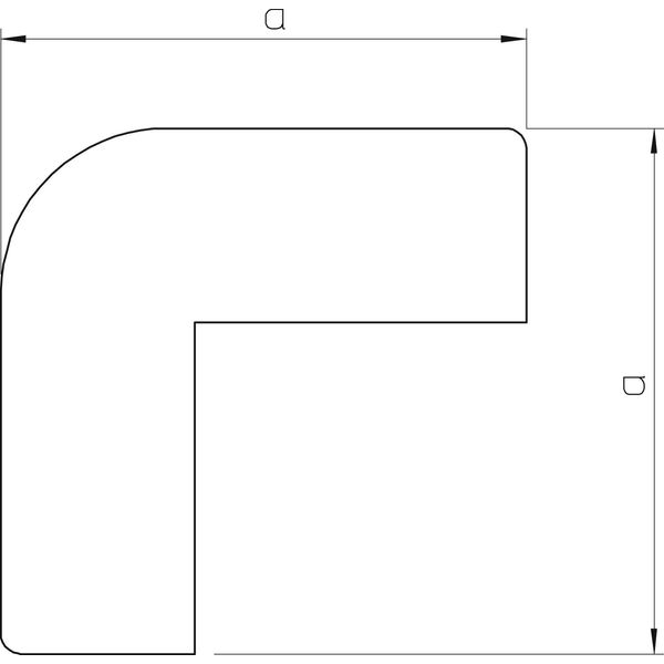 WDK HA10030RW External corner hood  10x30mm image 2