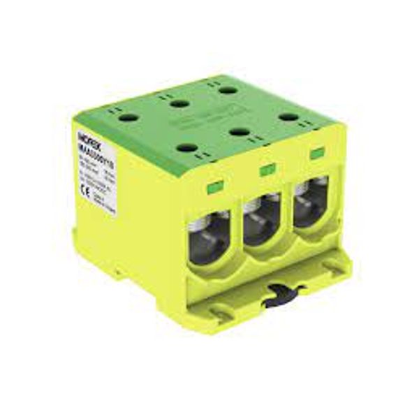 SLT 50-3-2 yellow-green Al 3x50 / Cu 3x35 + 2x 6.0mm2 1000V Distribution block image 1
