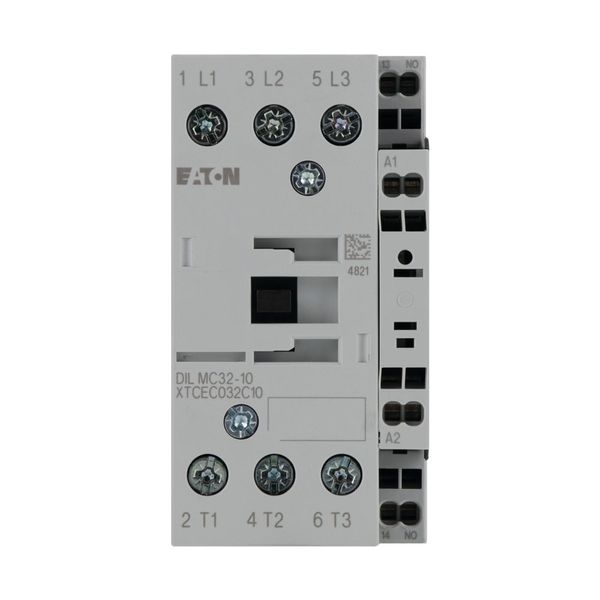 Contactor, 3 pole, 380 V 400 V 15 kW, 1 N/O, 24 V 50 Hz, AC operation, Spring-loaded terminals image 7
