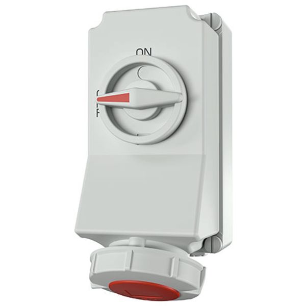 wallmounted receptacle, 32A5p6h400V IP67 image 2