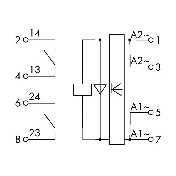 Relay module Nominal input voltage: 24 … 230 V AC/DC 2 make contact image 6