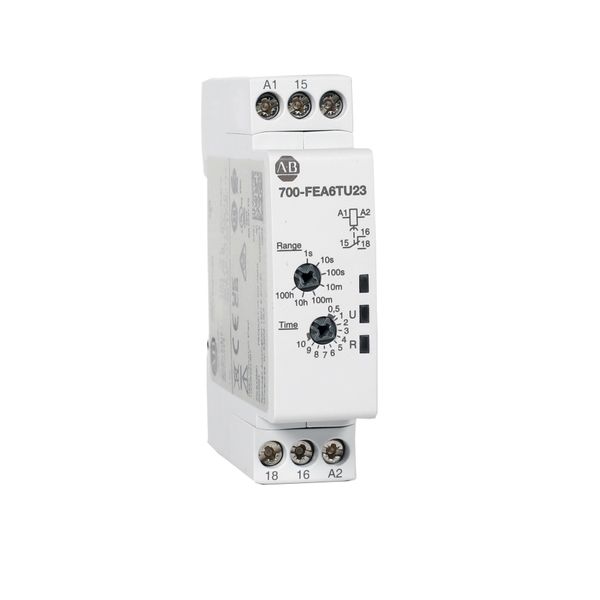 DIN RAIL MOUNT TIMING RELAY 17.5MM image 1